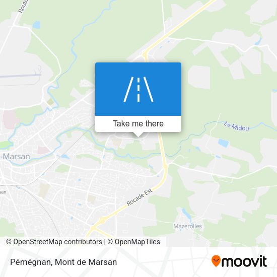 Pémégnan map