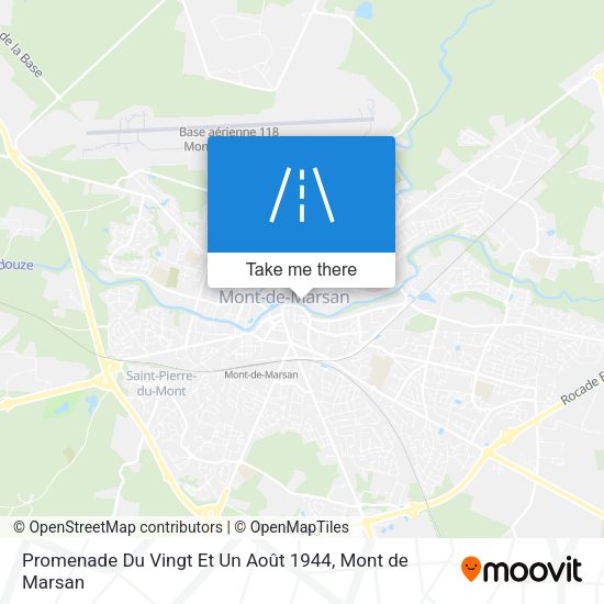Promenade Du Vingt Et Un Août 1944 map