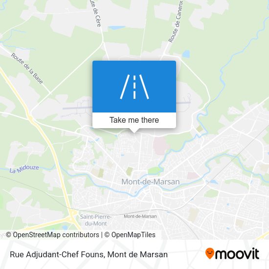 Rue Adjudant-Chef Founs map