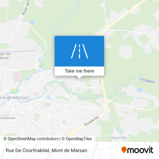 Rue De Courthabilat map
