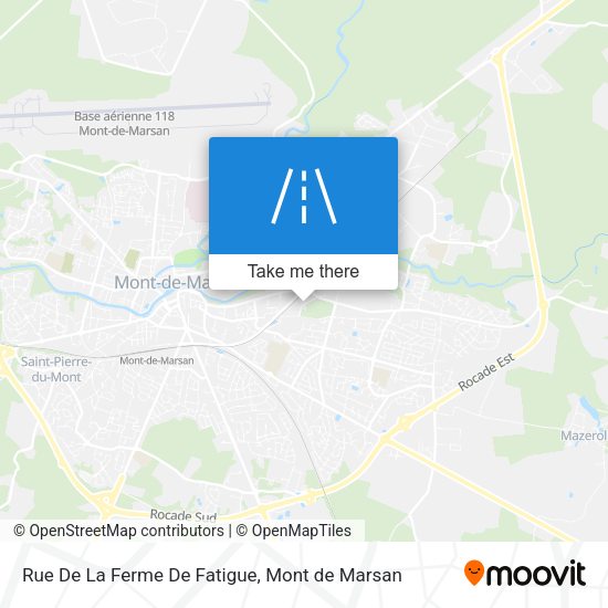 Rue De La Ferme De Fatigue map