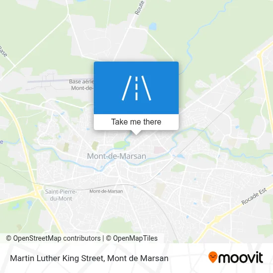 Rue Martin Luther King map