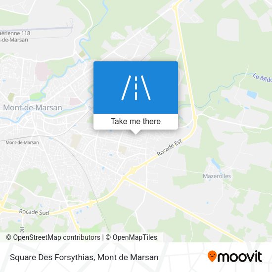 Square Des Forsythias map