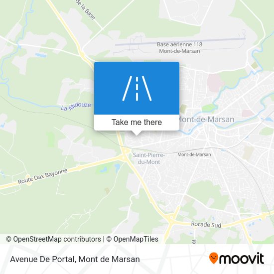 Avenue De Portal map