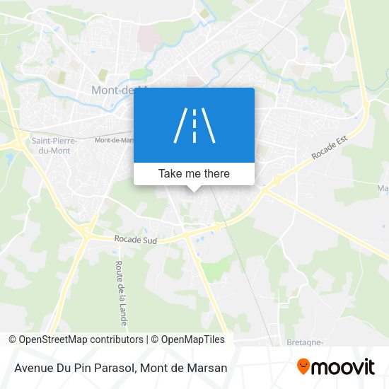 Avenue Du Pin Parasol map
