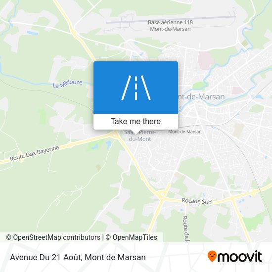 Avenue Du 21 Août map