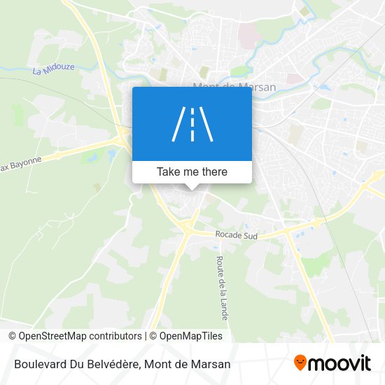 Boulevard Du Belvédère map