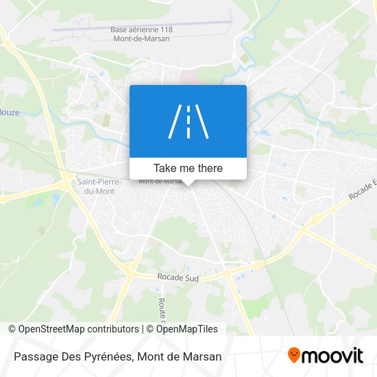 Passage Des Pyrénées map