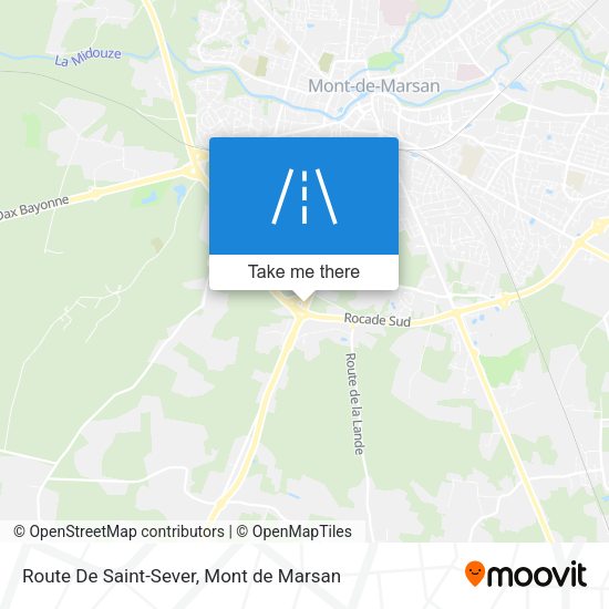 Route De Saint-Sever map