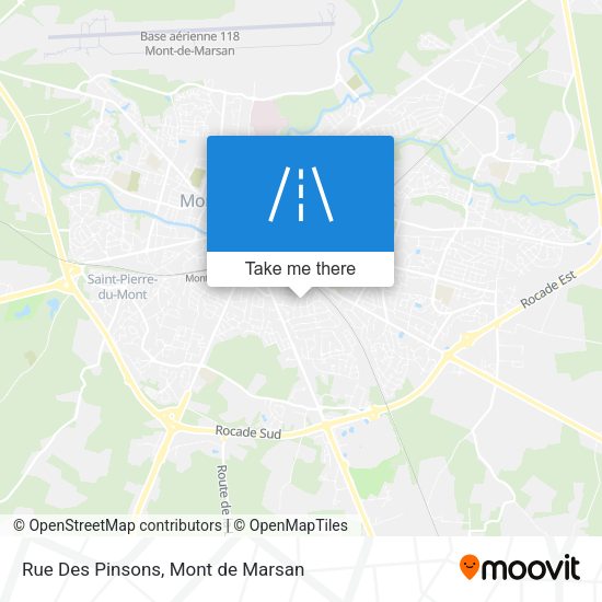 Rue Des Pinsons map