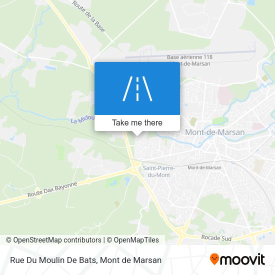 Rue Du Moulin De Bats map