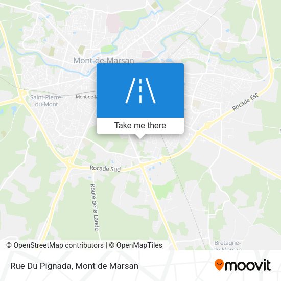 Rue Du Pignada map