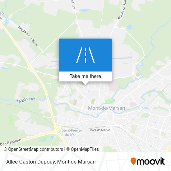 Allée Gaston Dupouy map