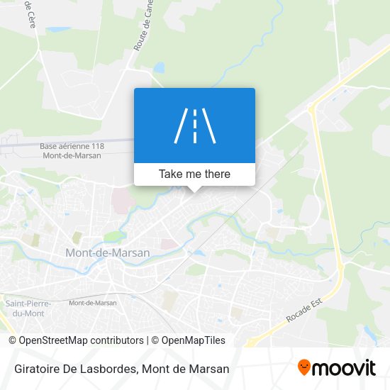 Giratoire De Lasbordes map