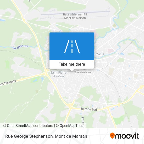 Rue George Stephenson map