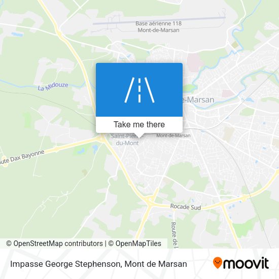 Impasse George Stephenson map