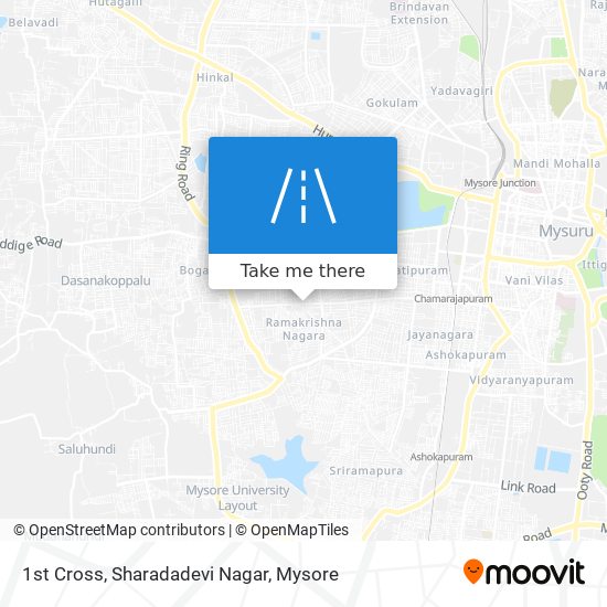 1st Cross, Sharadadevi Nagar map