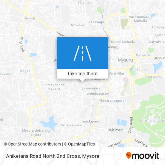 Aniketana Road North 2nd Cross map