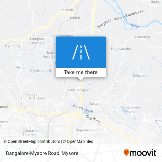 Bangalore-Mysore Road map