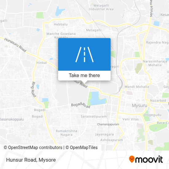 Hunsur Road map