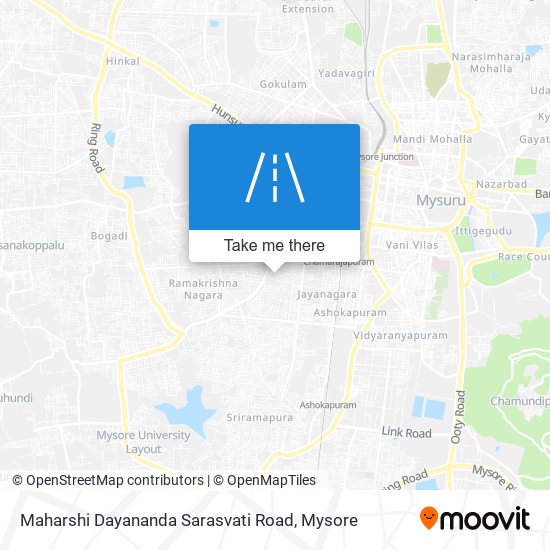 Maharshi Dayananda Sarasvati Road map