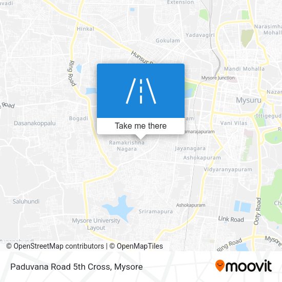 Paduvana Road 5th Cross map