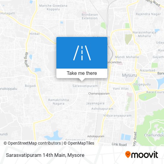 Sarasvatipuram 14th Main map