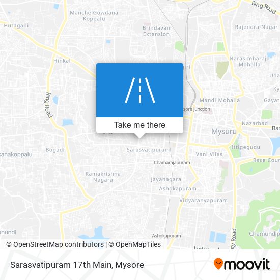 Sarasvatipuram 17th Main map