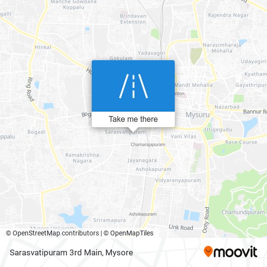 Sarasvatipuram 3rd Main map