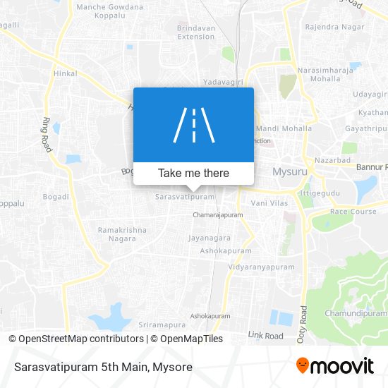 Sarasvatipuram 5th Main map