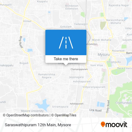 Saraswathipuram 12th Main map