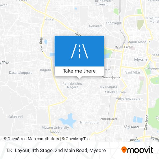 T.K. Layout, 4th Stage, 2nd Main Road map