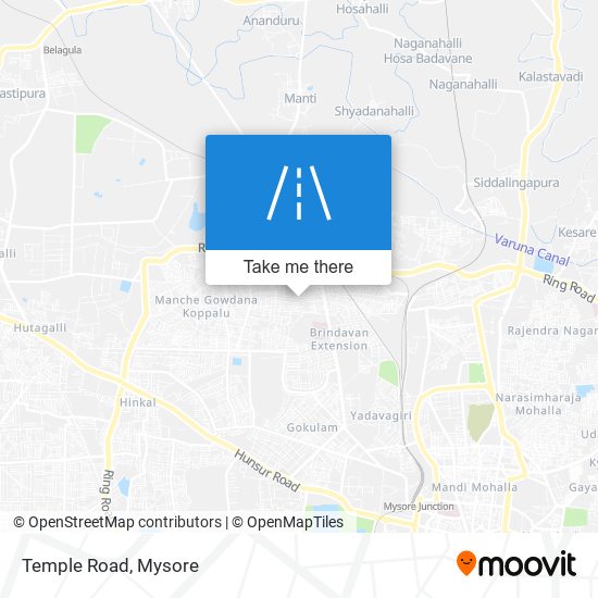 Temple Road map