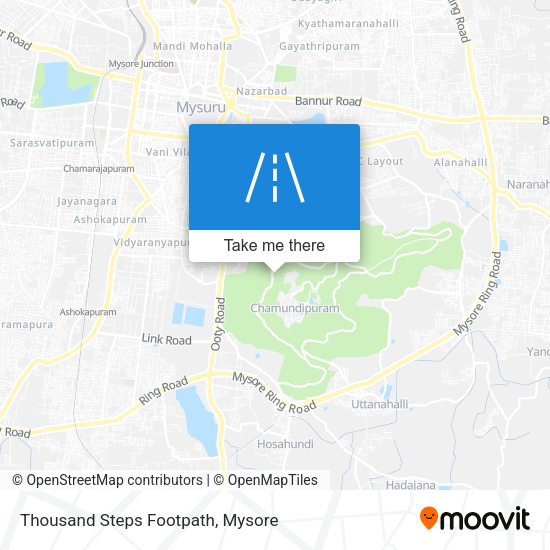 Thousand Steps Footpath map