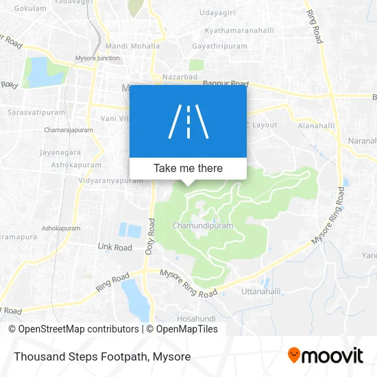 Thousand Steps Footpath map