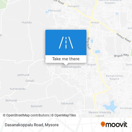 Dasanakoppalu Road map