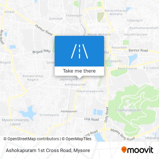 Ashokapuram 1st Cross Road map