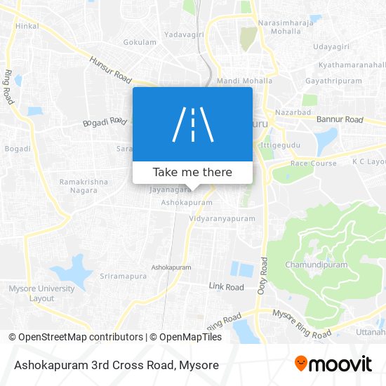 Ashokapuram 3rd Cross Road map