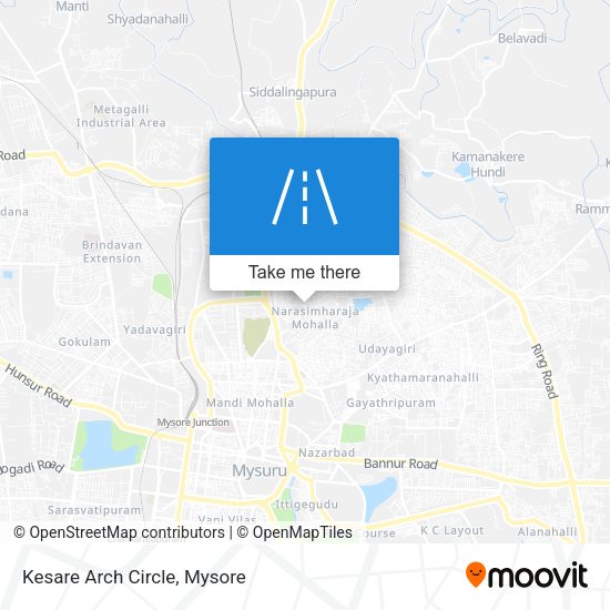 Kesare Arch Circle map