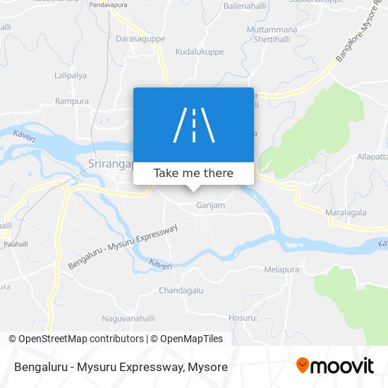 Bengaluru - Mysuru Expressway map