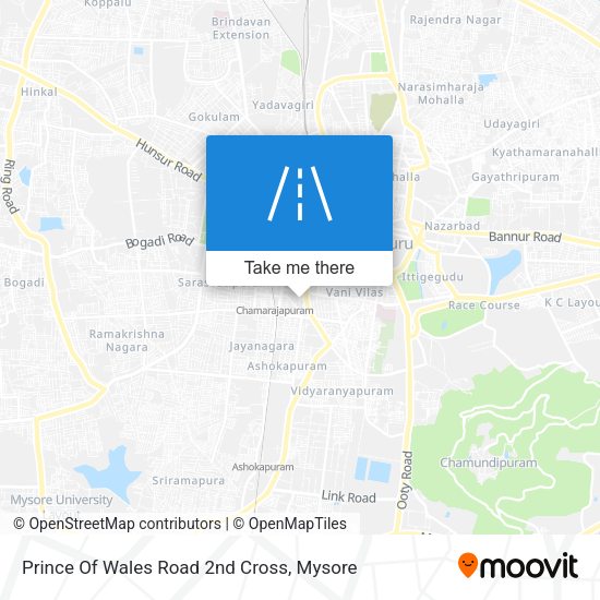 Prince Of Wales Road 2nd Cross map