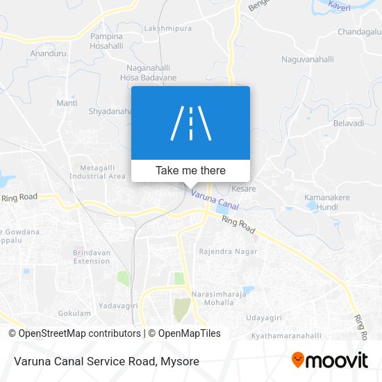 Varuna Canal Service Road map