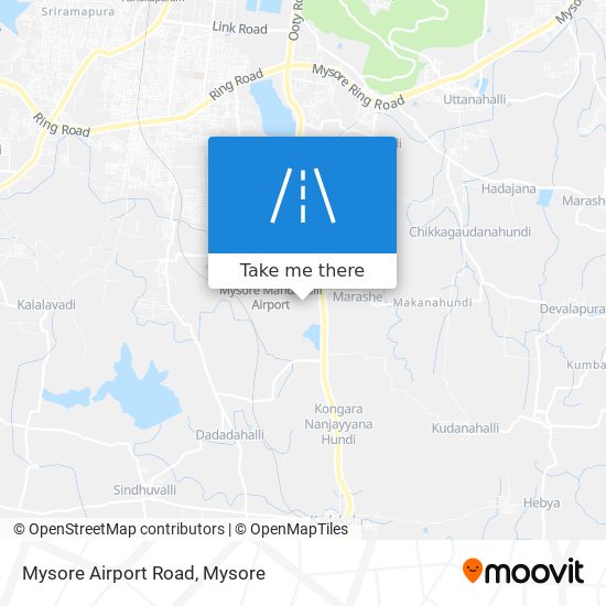 Mysore Airport Road map