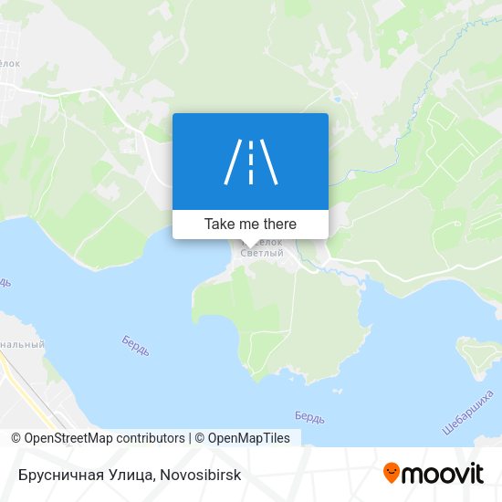 Брусничная Улица map