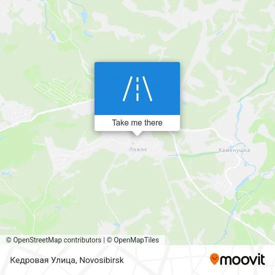 Кедровая Улица map