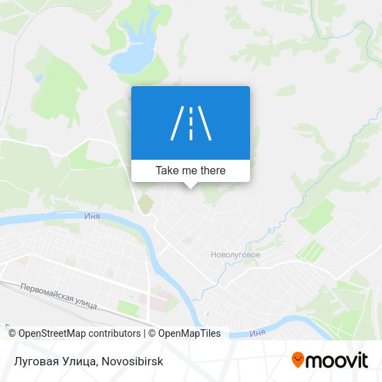 Луговая Улица map