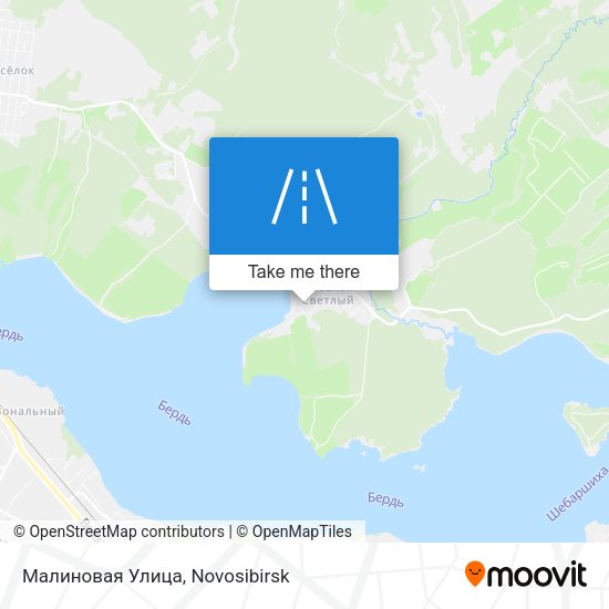Малиновая Улица map