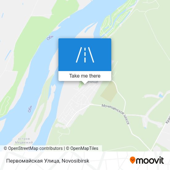 Первомайская Улица map