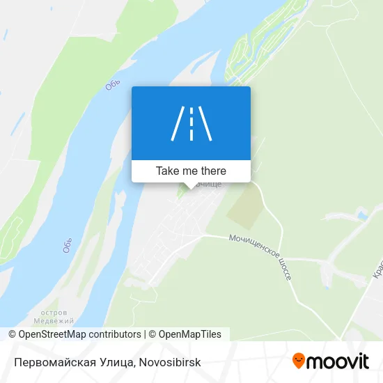 Первомайская Улица map