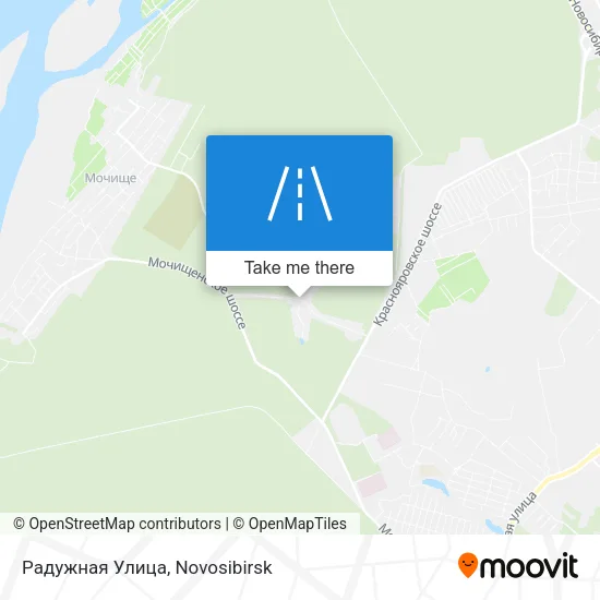 Радужная Улица map